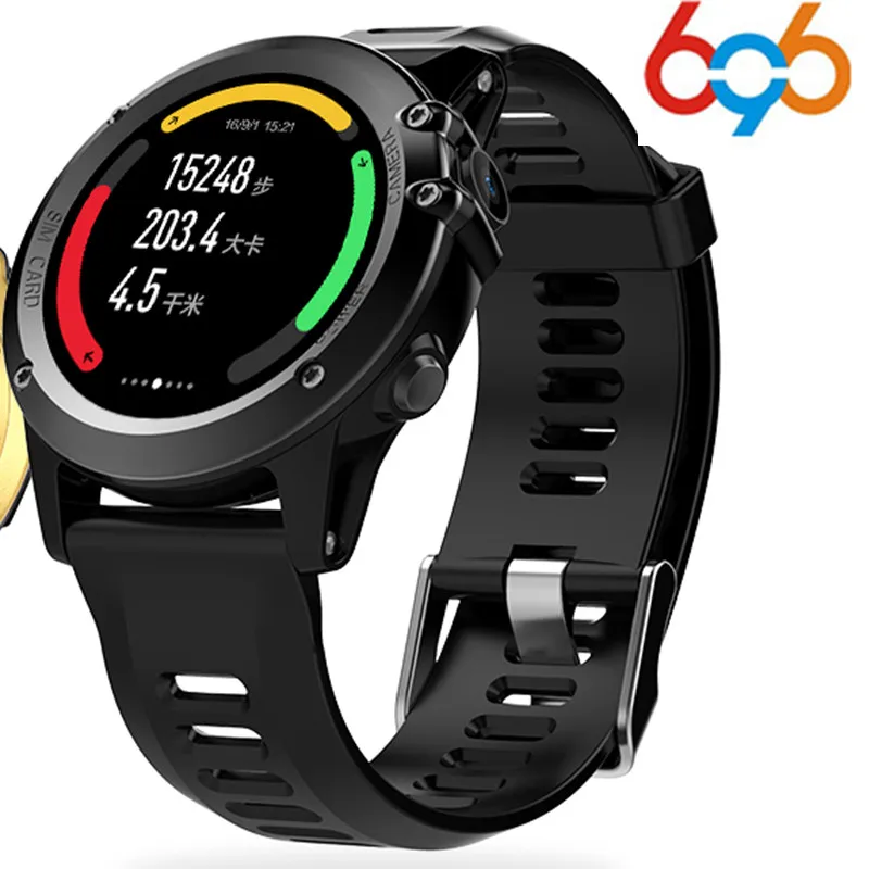 

696 H1 MTK6572 IP68 GPS Wifi 3G Camera Smart Watch Waterproof 400*400 Heart Rate Monitor 4GB 512MB For Android IOS PK KW88