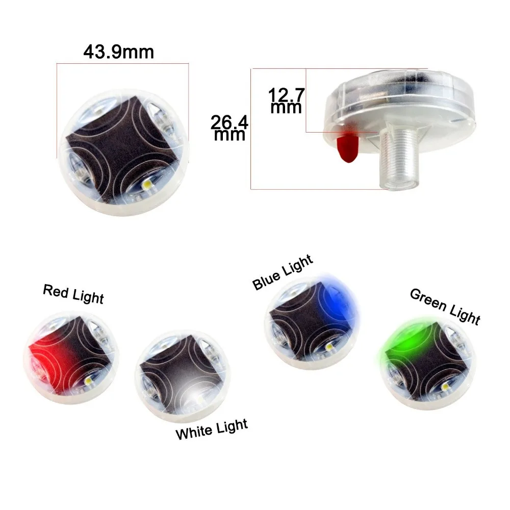 Car Tire Wheel Lights Solar Waterproof Auto Energy Lamp Decorative Tire Air Valve Cap Colorful LED05