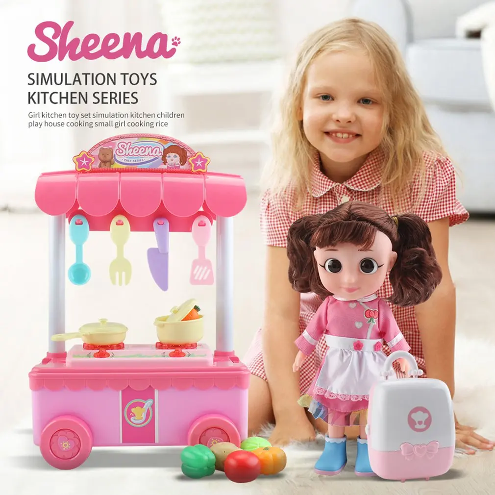 T1002B T1003B T1004B Моделирование кухня детский игровой дом игрушка для приготовления пищи Семейная Игра Дети Рождественский подарок