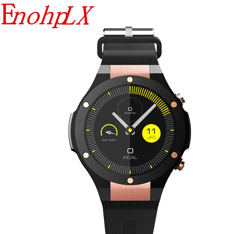 

EnohpLX H2 GPS Smart Watch IOS With App Download Heart Rate Tracker WIFI SIM 5.0M HD Camera Android 5.1 Smartwatch Pk Kw99