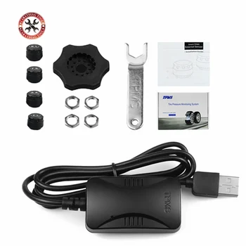 

Car USB Android Tire Pressure Monitoring System Display 4 Internal/External Sensors Android Navigation Tyre Pressure Real Show