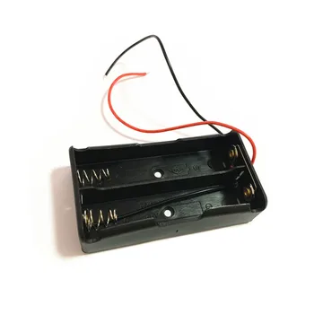 

1pcs 18650 Power Battery Storage Case Box Holder Leads With 2 holders in parallel