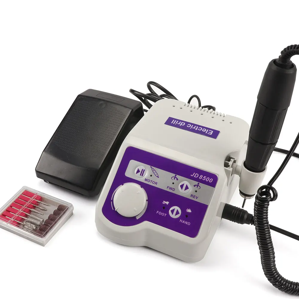 Preise Fabrik Profis JSDA JD8500 Elektrische Nagel Bohren Maniküre Maschine Werkzeug Pediküre Polierer Nägel Kunst Ausrüstung 65W 35000RPM