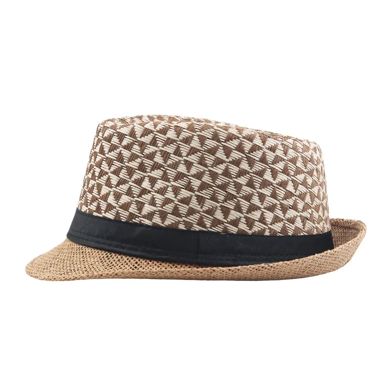 Летняя джазовая Кепка пляжная соломенная Кепка s фетровая шляпа для мужчин шляпа, Панама для защиты от солнца для мужчин и женщин