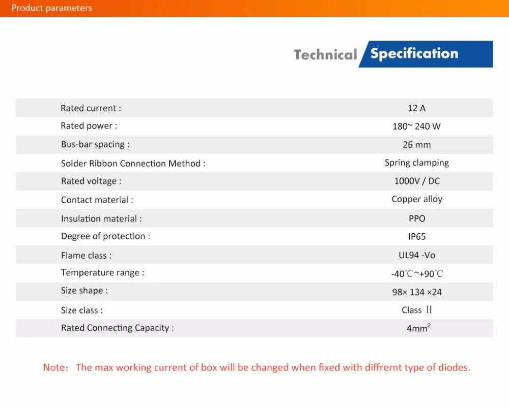 1 Caja de conexiones 180W-300W