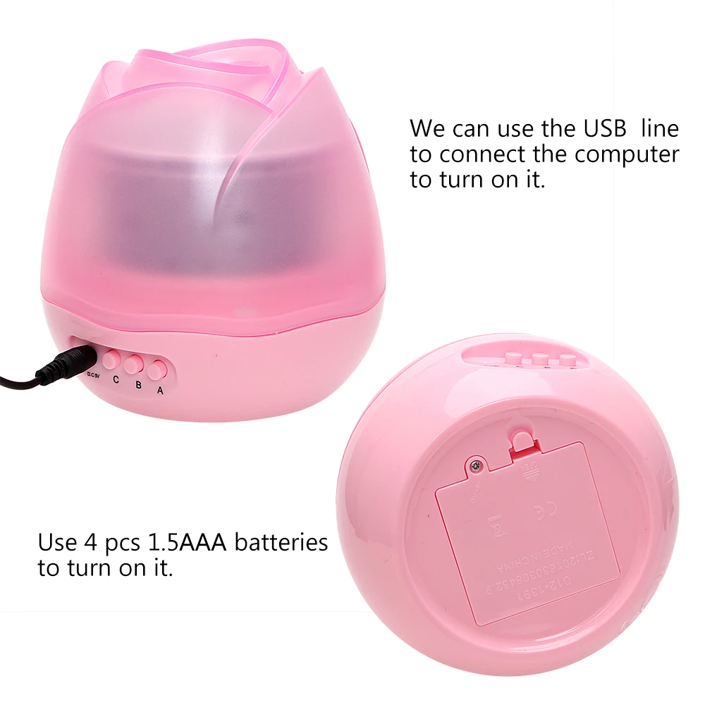 ITimo вращающийся проекционный светильник RGB цветок звезда лампа USB лампа Романтический Ночной светильник украшения для спальни
