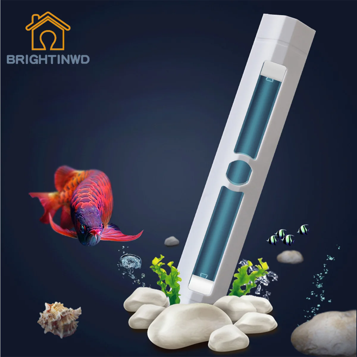 BRIGHTINWD Aquarium UV Lamp Diving Sterilization Light Aquarium UV