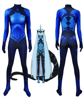 

Darling in the Franxx 001Klaxosaur Princess Cosplay Costume 3D-Print Lycra Zentai Halloween Catsuit Custom