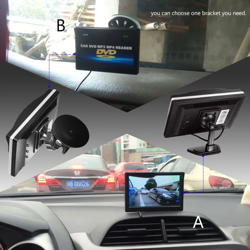 2 в 1 5 дюймовый HD 800*480 цифровой TFT ЖК монитор для автомобиля мини камера заднего