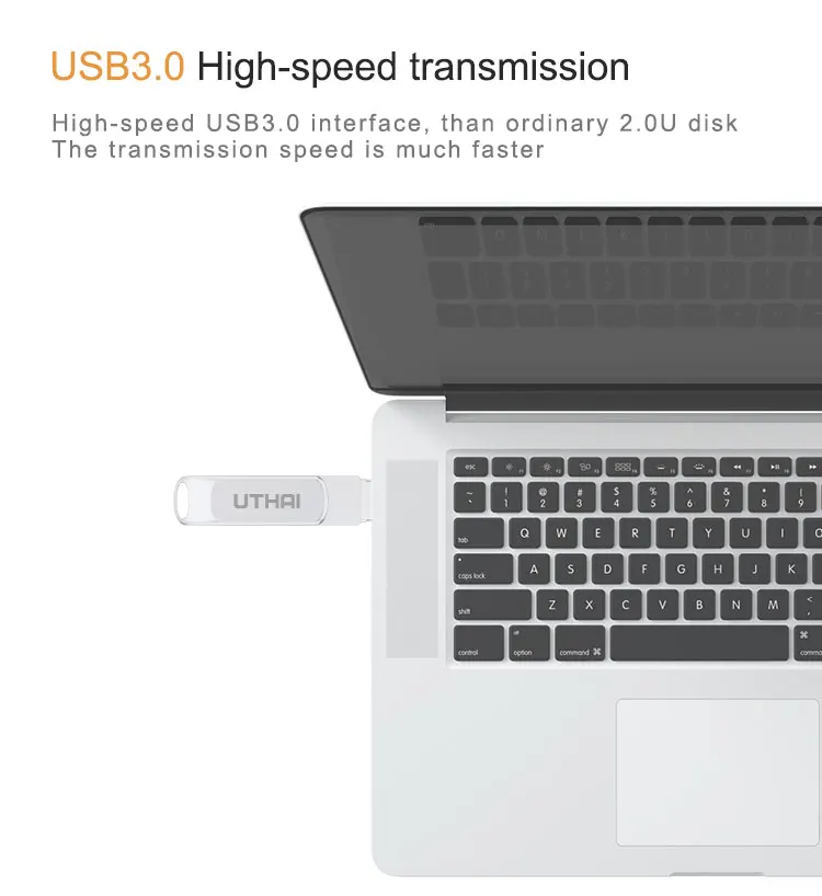 UTHAI T80 Lightning/Micro/USB 3,0 три в одном USB флеш-накопитель 128 Гб металлический флеш-накопитель ключ 64 ГБ тип C Высокоскоростной флеш-накопитель