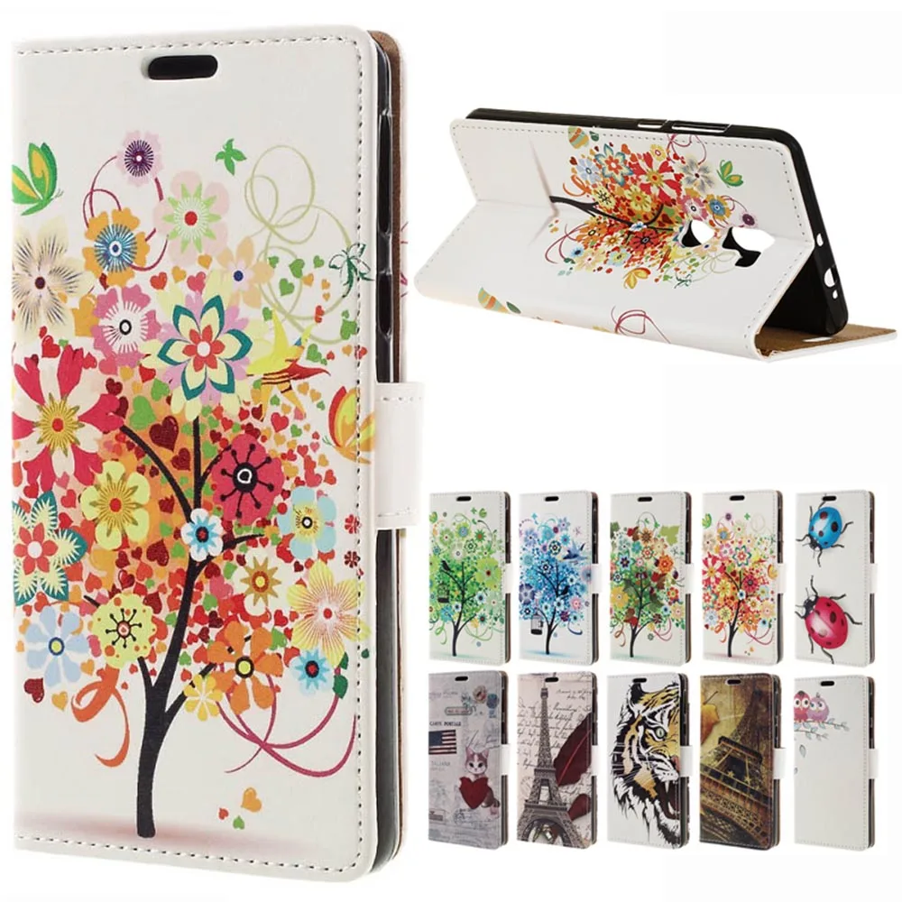 TOUCASA Cover per Xiaomi Redmi 5 Plus,Flip Caso Custodia [Creativo Dipinto] PU Pelle Portafoglio Unico Sottile Funzione TPU Antiurto Flip Cover a Libro per Xiaomi Redmi 5 Plus (Lupo Ululante