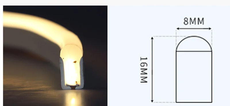 12v светодиодный неон полосы светильник гибкий водонепроницаемый ip68 2835 smd 120led белый теплый белого и желтого цвета красный цвет зеленый, синий RGB светло-голубой