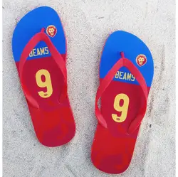 Брисбен Лев тапочки лучи любое имя номер Вьетнамки поклонников плавание Австралии Футбол пляжная обувь Портативный Материал