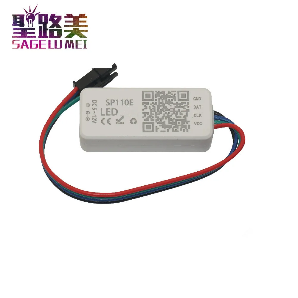 DC5-24V SP110E SP105E светодиодный контроллер Bluetooth SP107E музыка SP108E контроллер Wi-Fi для WS2811 WS2812 пикселей светодиодный полосы светильник лента