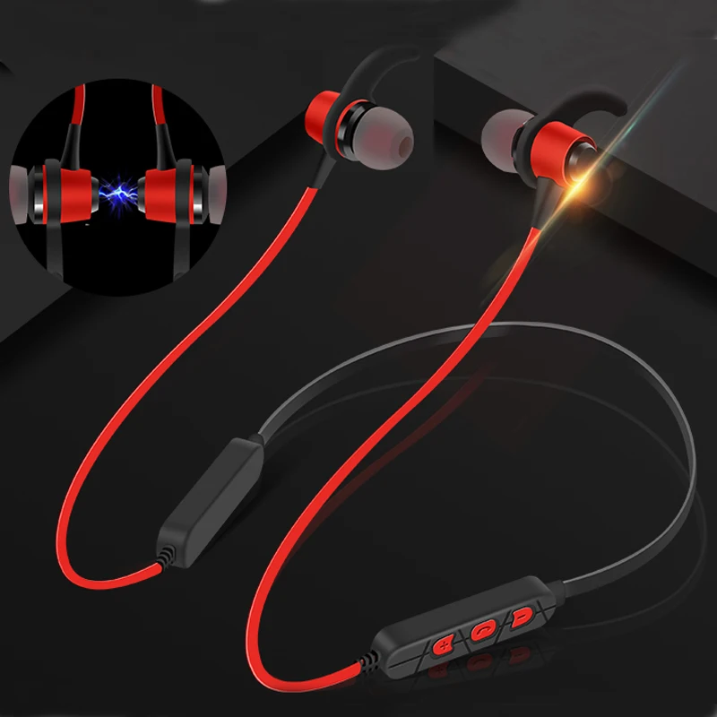Беспроводные bluetooth наушники Magic Music магнитные с шейным ободом водонепроницаемые