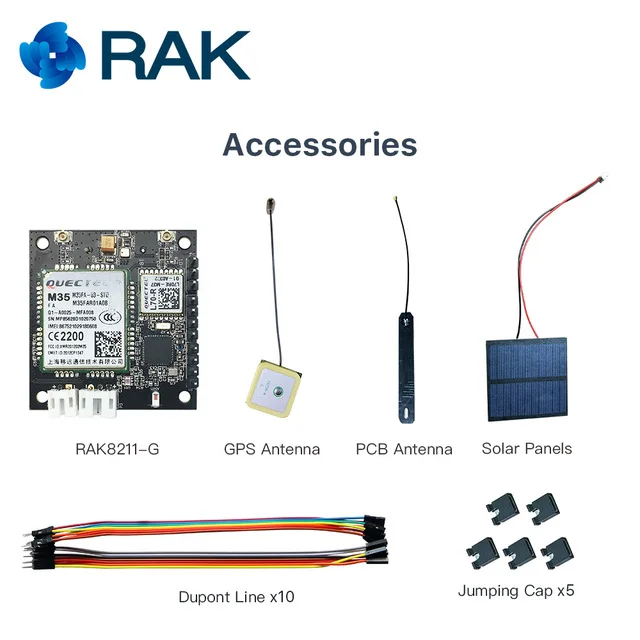 GPRS сенсор узел iTracker модуль Quectel M35 беспроводной модуль дистанционного позиционирования трекер Поддержка Bluetooth 5,0 RAK8211-G Q165 - Цвет: RAK8212-G