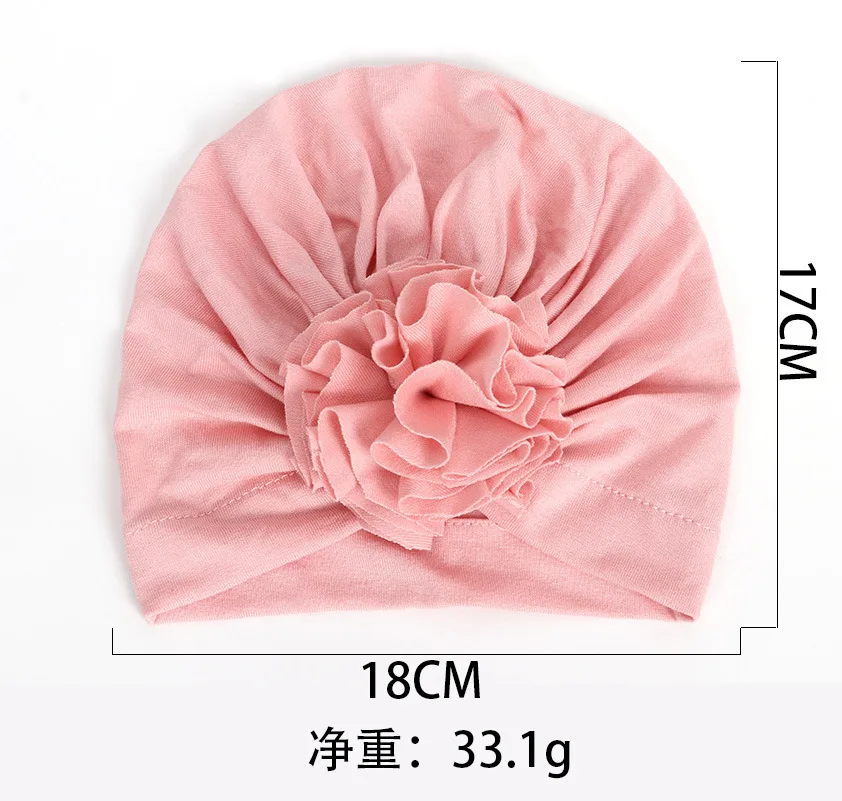 New Fashion Flower Baby Hat Newborn Elastic Baby Turban Hats for Girls 10 Colors Cotton Infant Beanie Cap 1 PC baby stroller accessories