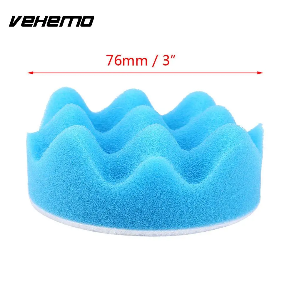 Vehemo 3 дюйма полировка губка полировка автомобиля губка Авто полировки пены прочный Портативный Pad комплект