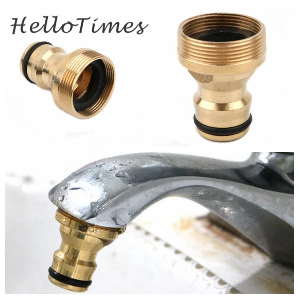Gardening Pipe Threaded Water Hose Tube Snap Tap Adaptor Brass Quick Connector Gardening Pipe Threaded Water Hose Tube Snap Tap Adaptor Brass Quick Connector