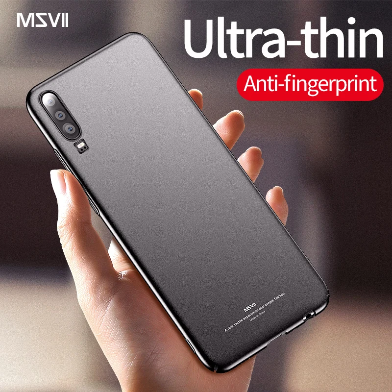 

Huawei P30 lite Case MSVII Ultra-thin PC Hard Anti-fingerprint Anti-knock Matte Cover coque For Huawei P30 Pro P30 P 30