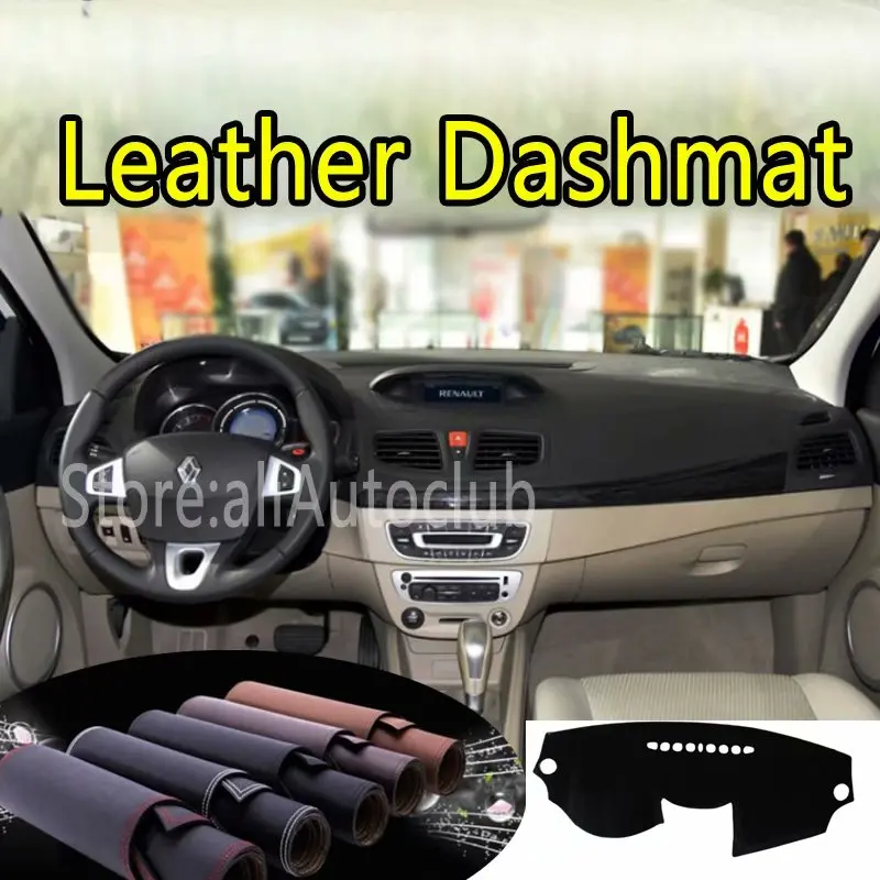 Кожаный коврик для приборной панели Renault Fluence Megane III 2008 2009 2010 2011 2012 2013 2016| |