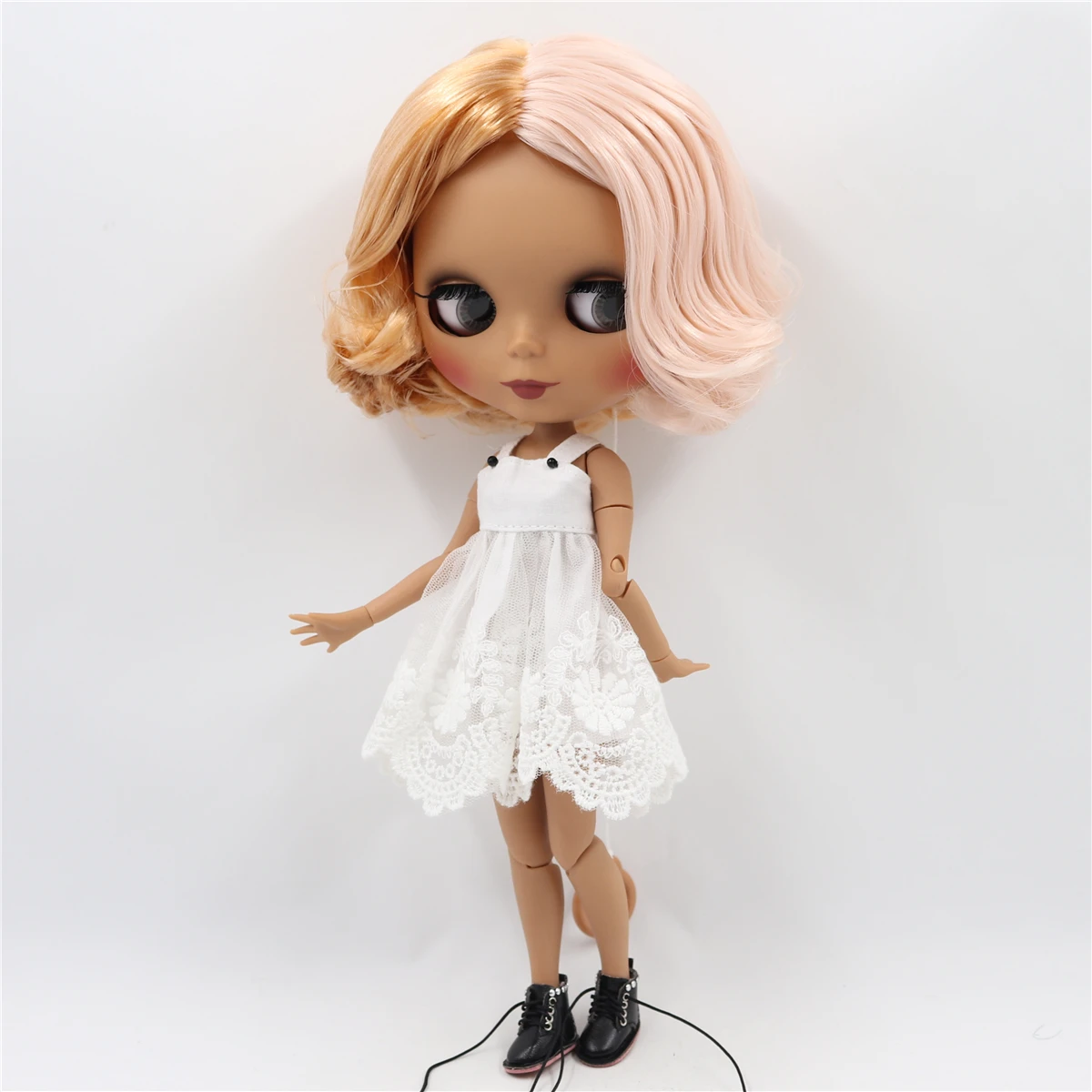 Ледяная фабрика blyth кукла 1/6 bjd кукла с гибкими суставами, золотистые и розовые волосы, новое матовое лицо или темная кожа матовое лицо, 30 см, BL2240/2352