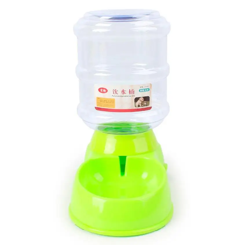 Устройство для воды для собак 3.5L Pet Dog Cat Автоматический дозатор воды устройство бутылка блюдо Прямая#15