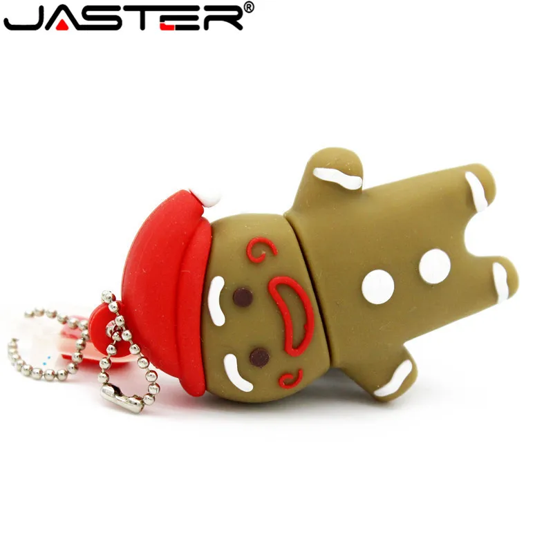 JASTER Gingerbread Man USB флеш-накопитель, игрушечный мальчик, ручка-накопитель, мультяшная флешка, 4 ГБ, 8 ГБ, 16 ГБ, 32 ГБ, карта памяти, U диск, USB 2,0