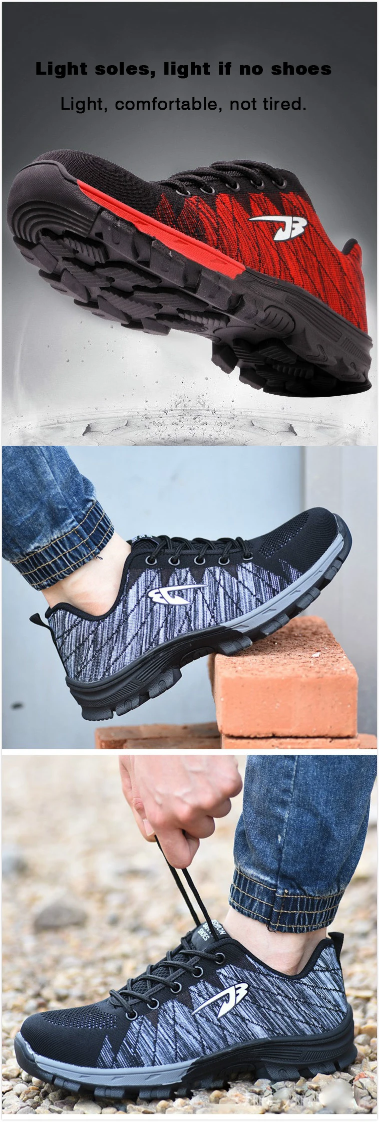 Защитные ботинки; обувь с дышащей сеткой; Уличная обувь для мужчин и женщин; Рабочая обувь со стальным носком; мужская спортивная обувь в стиле милитари