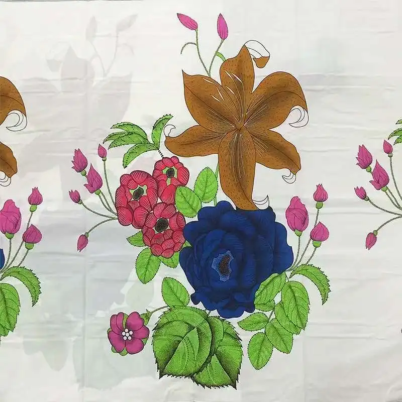 Яркий цветочный дизайн настоящий hitarget pagne хлопок африканская Обычная настоящая мягкая восковая ткань для женщин 6 ярдов