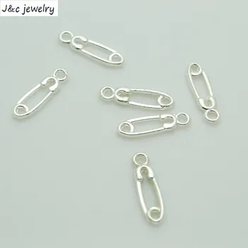 

New Arrival 100 pcs/lot Alloy Charms Pendant pin silver plated 17*5 mm Jewelry Making DIY Charms Handmade Crafts 34180B