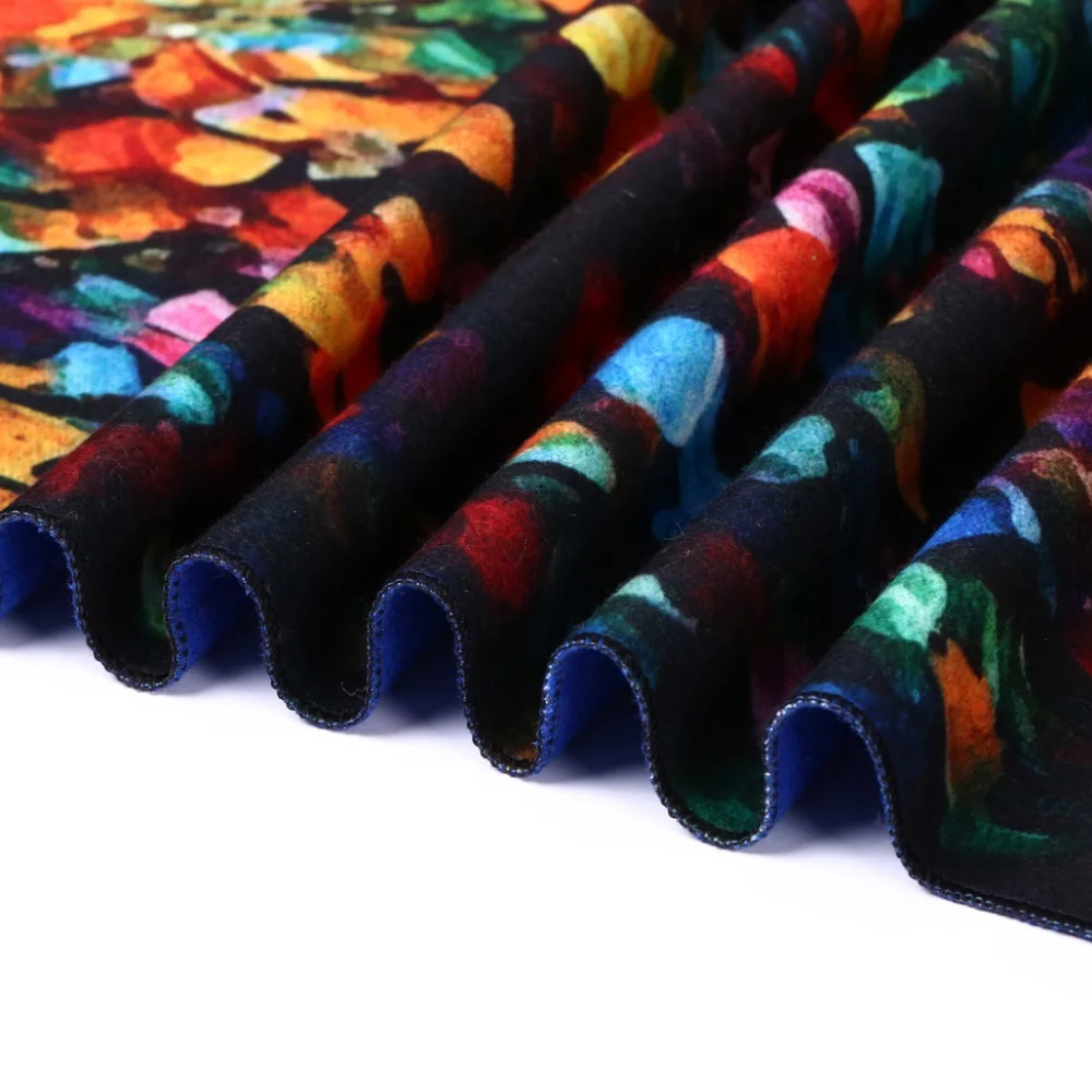 [VIANOSI] Women Scarf Wool Shawl Fashion Thicken Warm Wrap Printing Scarves and Stoles Soft Textured Winter Scarf VA057