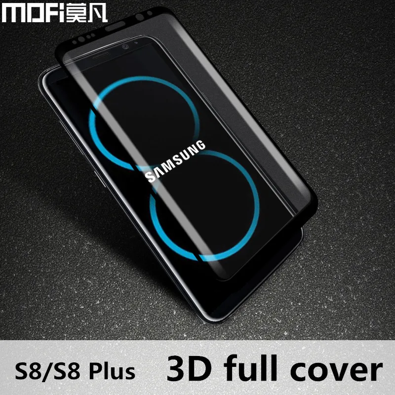 imágenes para Para Samsung Galaxy S8 vidrio templado protector de pantalla de la cubierta completa 3D para Samsung vidrio templado vidrio plus galaxy s8 S8 + MOFi imágenes para Para Samsung Galaxy S8 vidrio templado protector de pantalla de la cubierta completa 3D para Samsung vidrio templado vidrio plus galaxy s8 S8 + MOFi