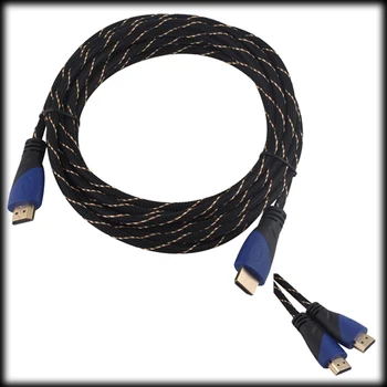 

by DHL or EMS 100 pieces 1.4V HDMI 5M V1.4 HDMI Cord Ethernet Gold For XBOX 360 3D HD HDTV
