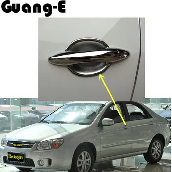 

High Quality car styling moulding panel lamp Stick body frame body ABS chrome hooding cover handle bowl for Kia Cerato