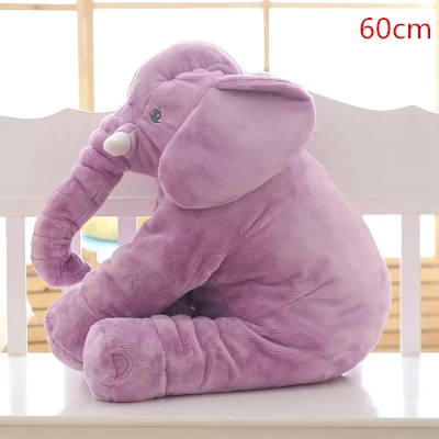 1 шт. Подушка-Слон плюшевый слон, игрушка, детская подушка для сна, мягкая подушка-Слон, кукла-Слон, подарок на день рождения для детей - Цвет: 60cm purple