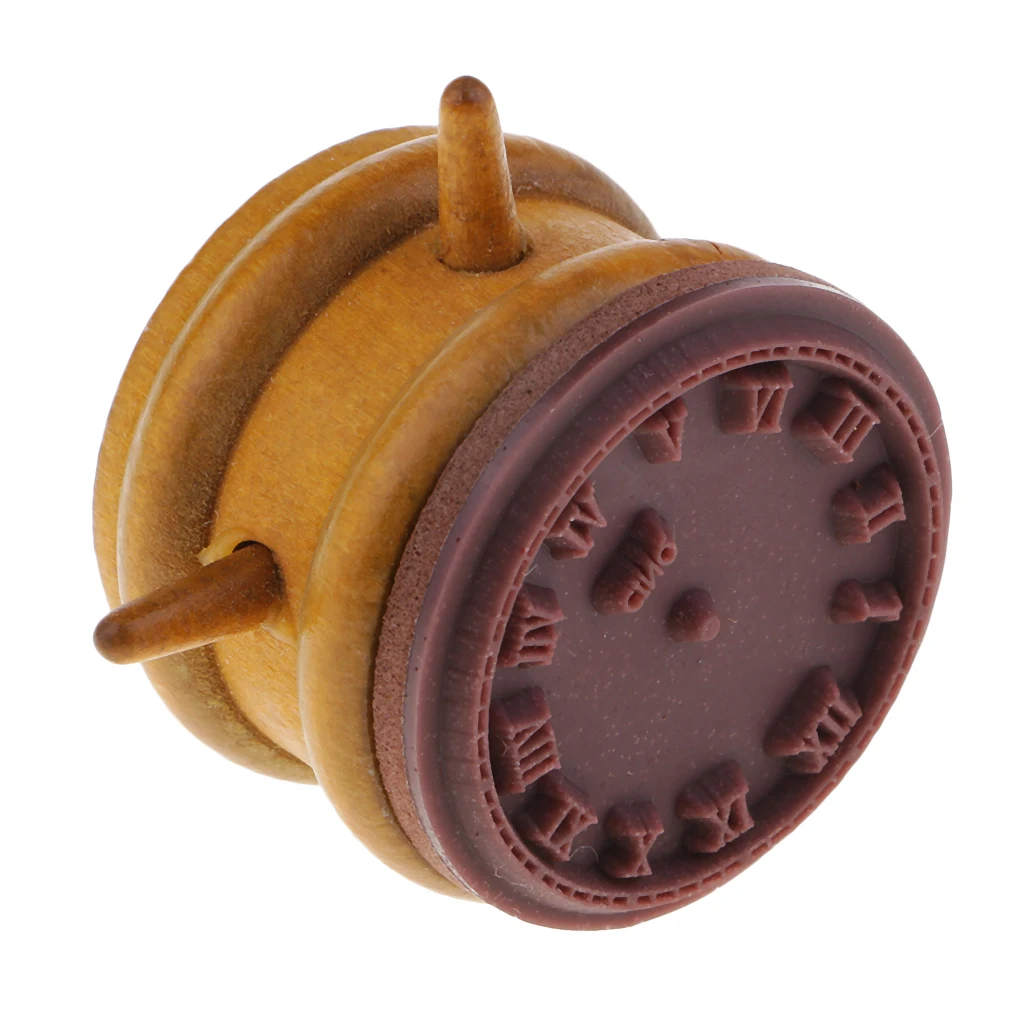 Diary Decor Stamp Wooden Rubber Stamps for Scrapbooking Card Making DIY Photo Album Craft Standard Stamps, Retro Clock Stam