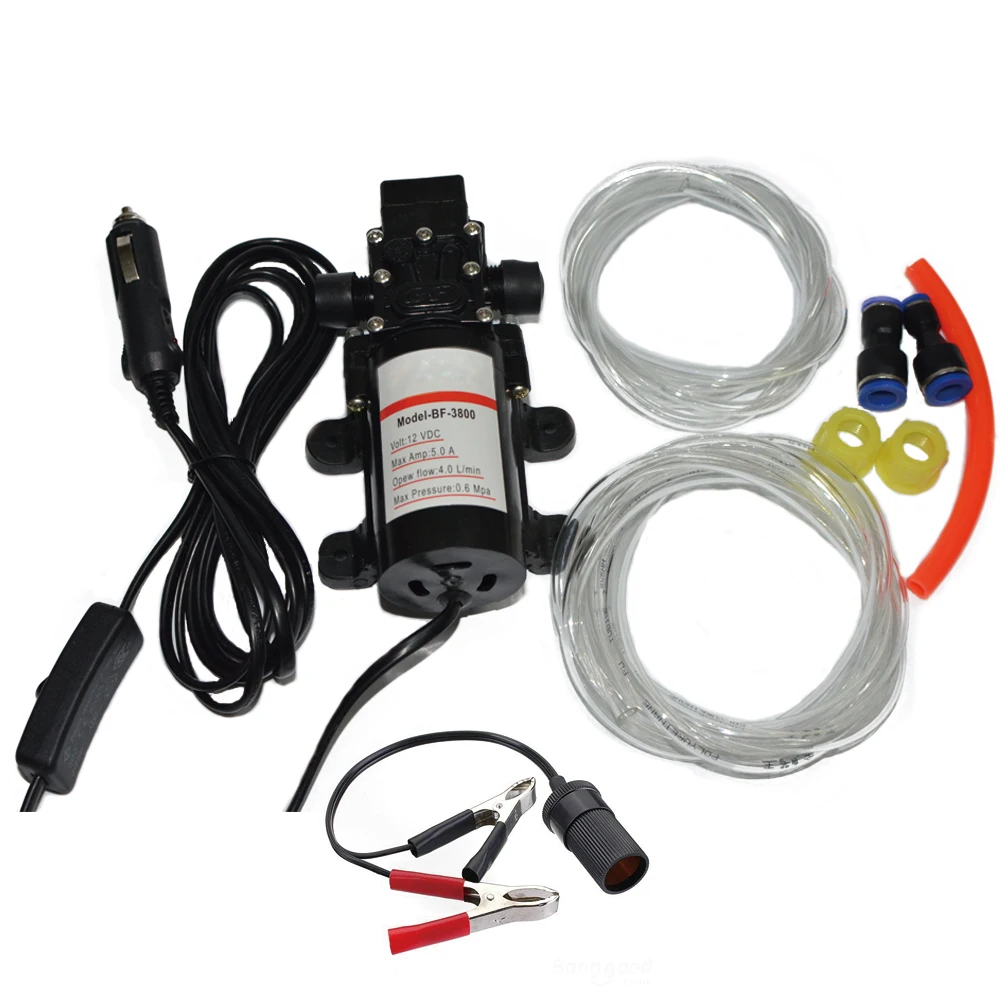 

(Russia Warehouse)carzkool 60W Professional Electric 12V Oil Pump Diesel Fuel Oil Engine Oil Extractor Transfer pump
