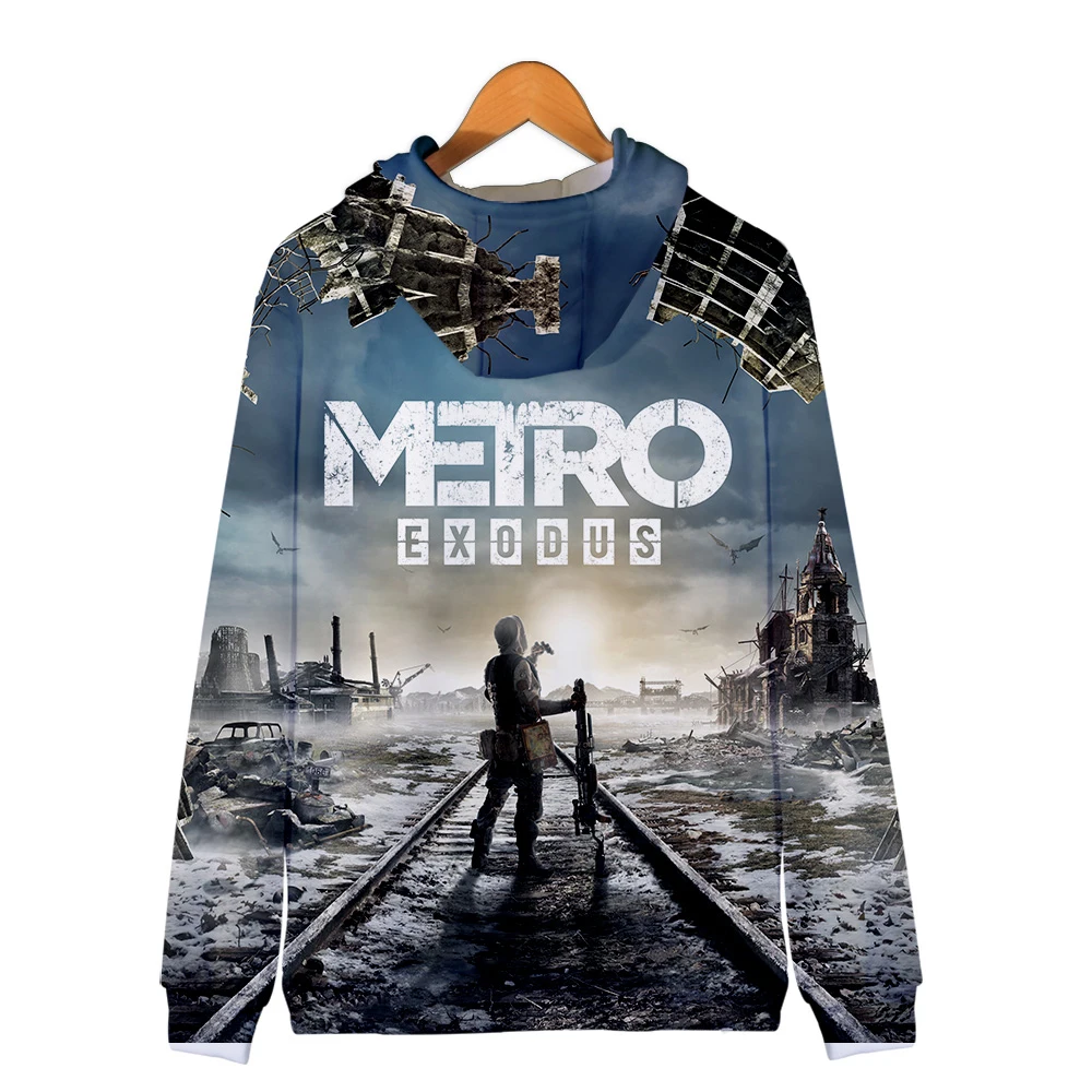 Metro Exodus 3D толстовки на молнии с капюшоном новые герои мультфильмов Горячие игры мужские и женские KPOP верхняя одежда осень/зима молния