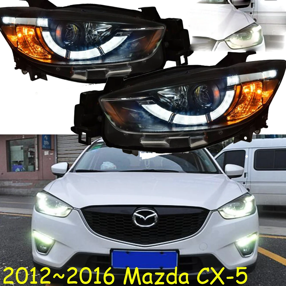 2 шт. автомобильный Стайлинг Головной фонарь для Mazda CX-5 фара 2012 2013 год CX-5 фары биксеноновые фары светодиодный задний фонарь