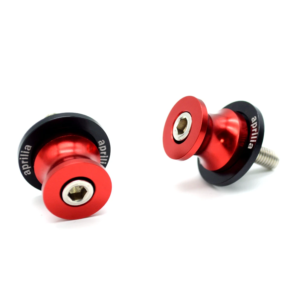 10MM Red 10 мм CNC алюминиевый маятник Мотоцикл Катушки слайдер винт Мото Аксессуары для Aprilia Tuono V4 1100 RSV4R Tuono R GPR125 - Цвет: 10MM Red