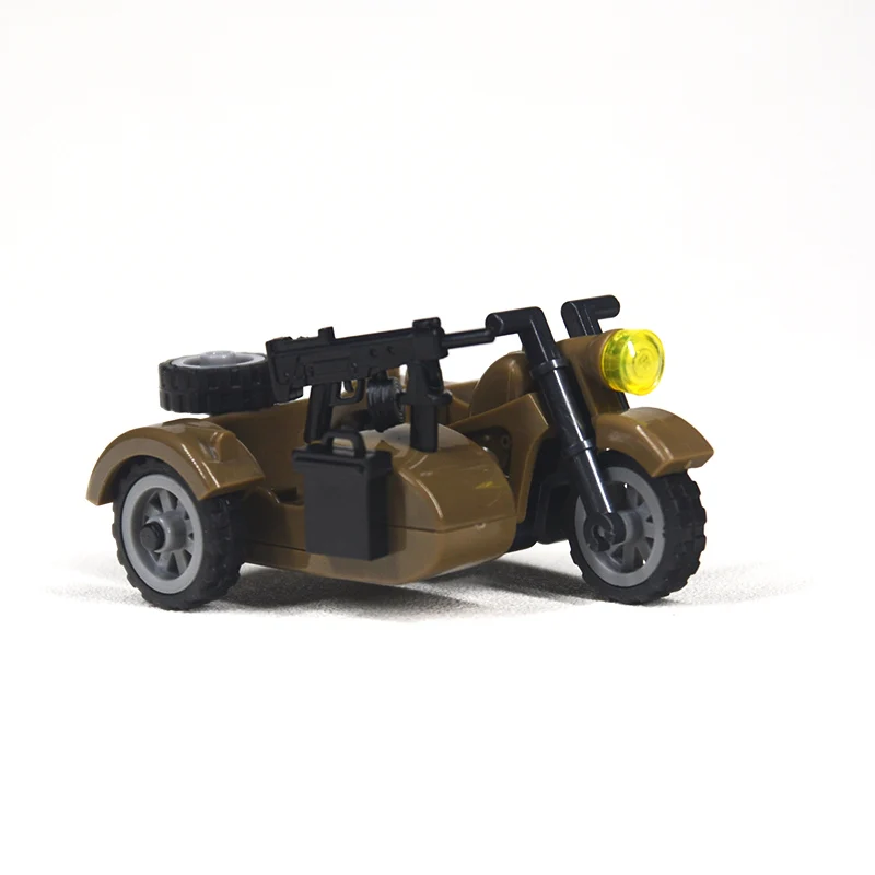 

City motorcycle Building Blocks Series Military motorcycle MOC Friends building blocks Brick Compatible Legoing DIY Toy For Kids