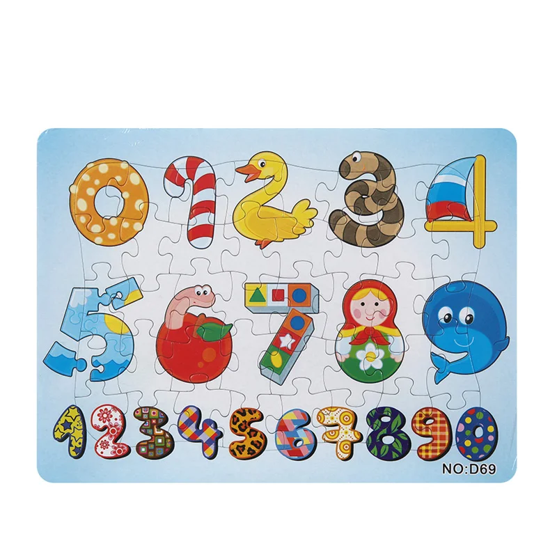 

3D Paper jigsaw puzzles toys for children kids toys brinquedos Alphabet puzzle educational Baby toys Numbers Puzles Puzzel Gift
