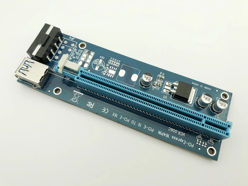 Оптовая продажа USB 3 0 PCI E Riser Express 1X 4x 8x 16x расширитель переходника карта SATA 15pin папа
