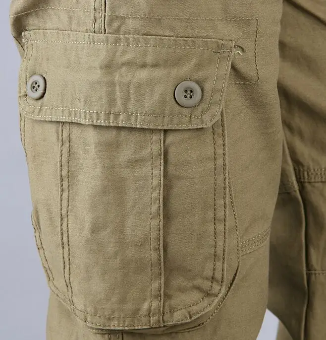 Мужские брюки-Карго повседневные мужские брюки с карманами военный комбинезон для мужчин длинные штаны для улицы 30-44 плюс размер