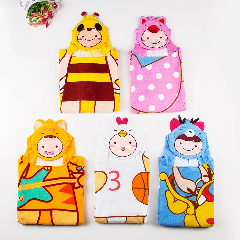 baby cartoon bath towel