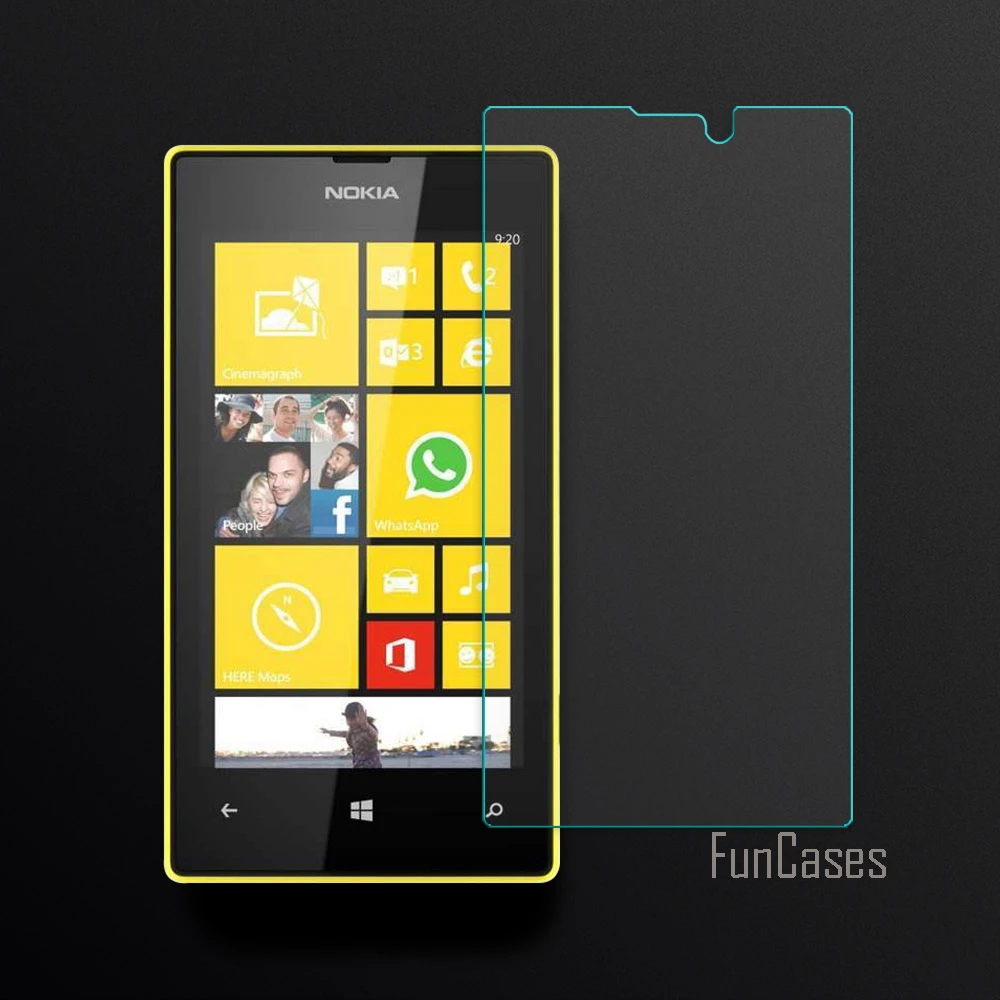 2.5D изогнутый край экрана для Nokia Lumia 520 / 521 Защитная пленка закаленное стекло