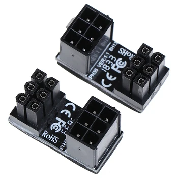

1pc Graphics Card Power Supply Connector 6PIN Adapter 180Degree Turning