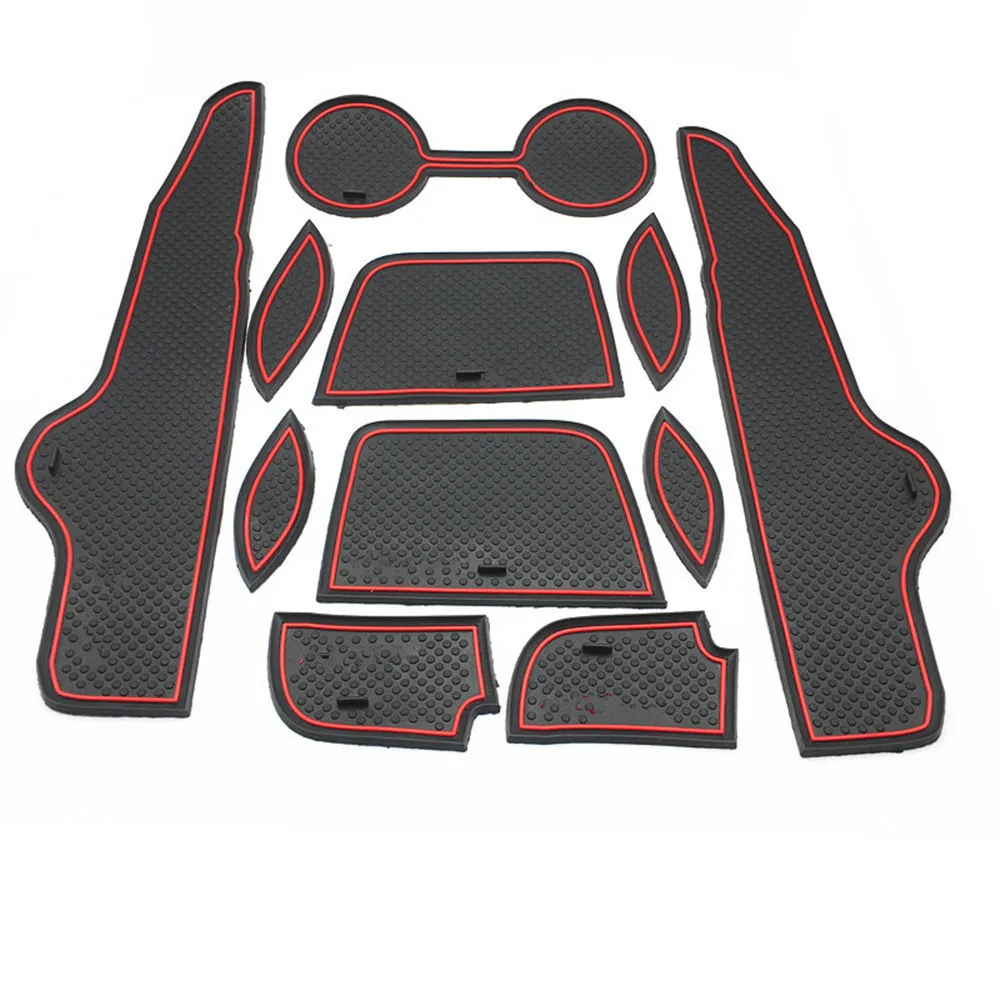 

for Toyota Corolla 2007 2008 2009 2010 2011 2012 2013 Non-slip Rubber Cup Holder Sticker Gate Slot Pad Door Groove Mat styling