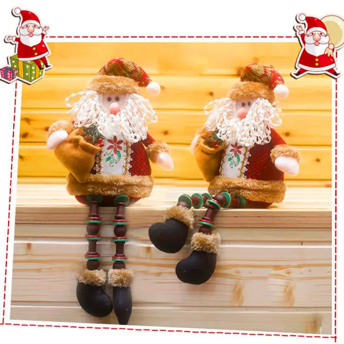 

Christmas Decorations Santa Claus Sitting Porcelain Snowman Christmas Ornamen Christmas Hang Decoration